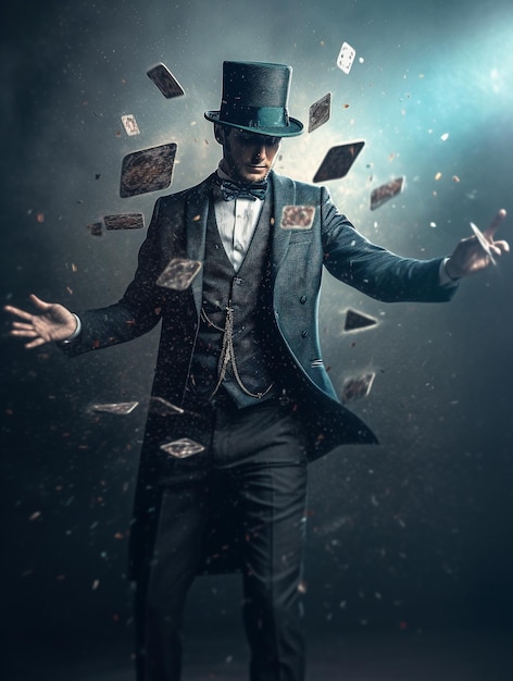 magician HD 8K wallpaper Stock Photographic Image