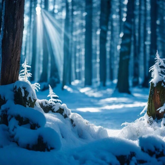 Magie in het sneeuwbos