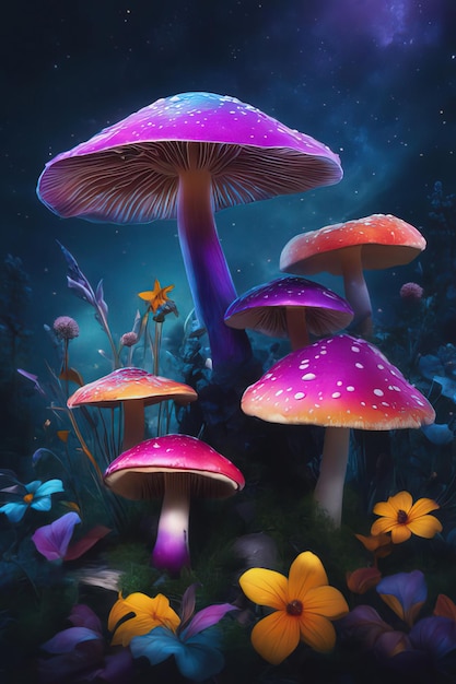magisch bos met paddenstoelensprookje