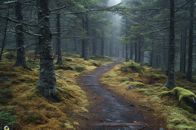 Magisch pad in het bos