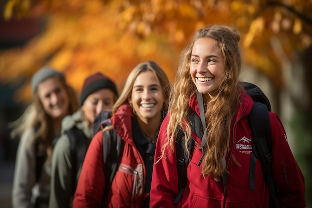 Magische gelukkige studenten39 Campusreis Generatieve AI