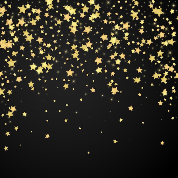 Magische sterren vector overlay Gouden sterren verspreid