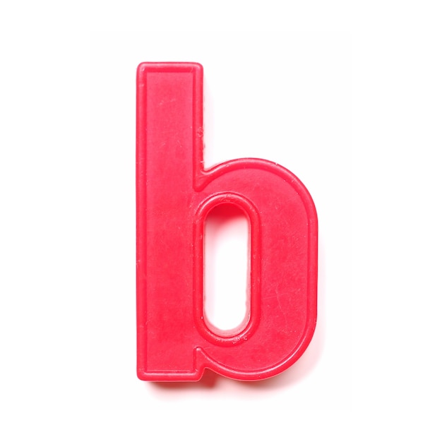 Photo magnetic lowercase letter b