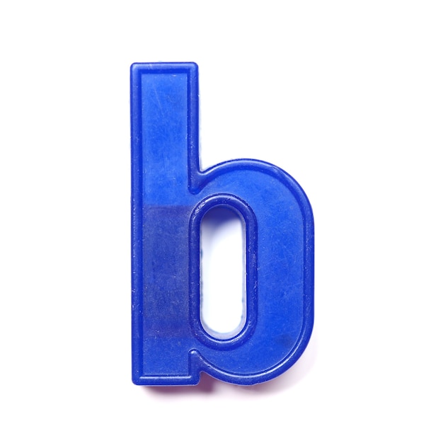 Photo magnetic lowercase letter b