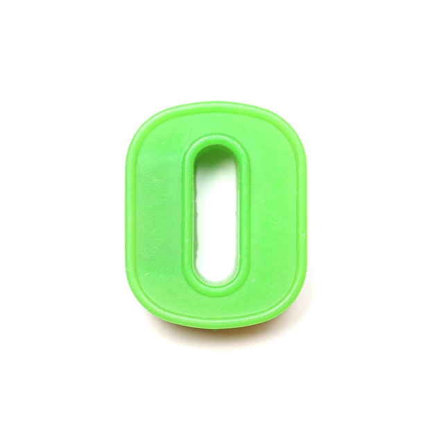 Photo magnetic lowercase letter o