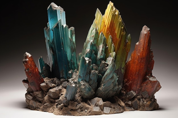 Photo magnetic minerals in geological formations created with generative ai