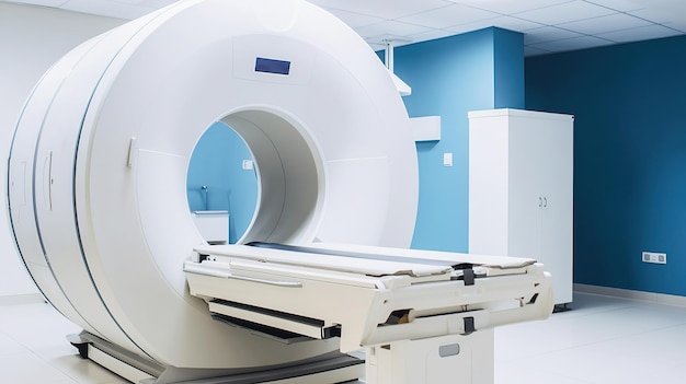 Magnetic resonance imaging machine in the hospital generative ai