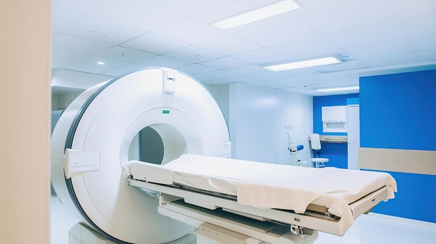 Magnetic resonance imaging machine in the hospital generative ai