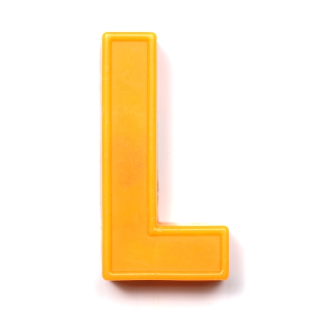 Photo magnetic uppercase letter l