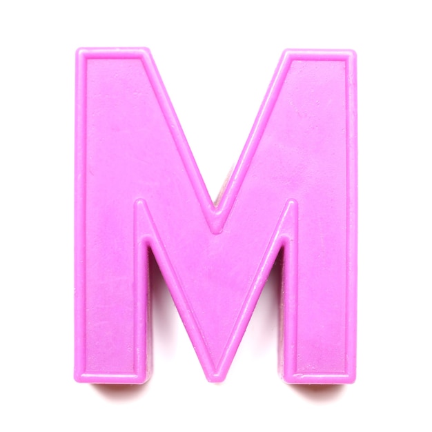 Magnetic uppercase letter M