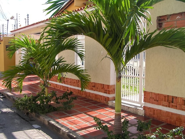 The magnificent architecture of South America. Venezuela. Maracay. Colonial style. A picturesque colonial village.