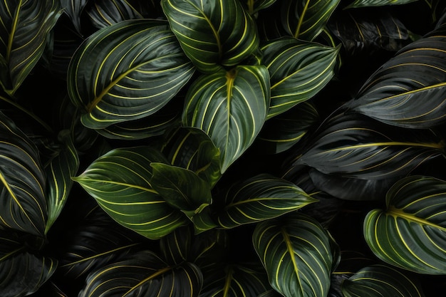 Magnificent Black Calathea Lutea A Mesmerizing Patterned Background AR 32