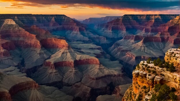 Photo magnificent canyon scenic