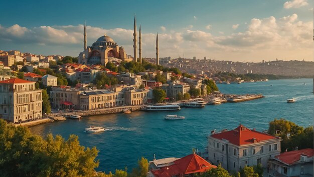 Photo the magnificent city of istanbul trkiye