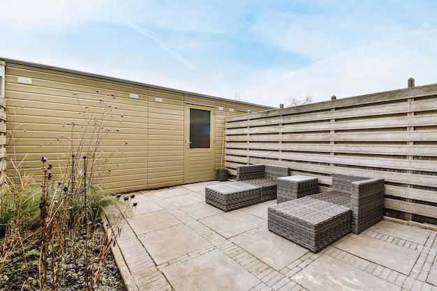 Magnificent design of the courtyard of the house