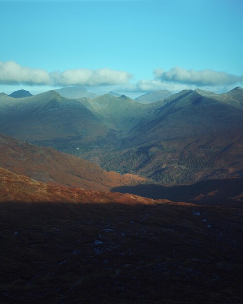 写真 スコットランドの高原の山頂の壮大な風景