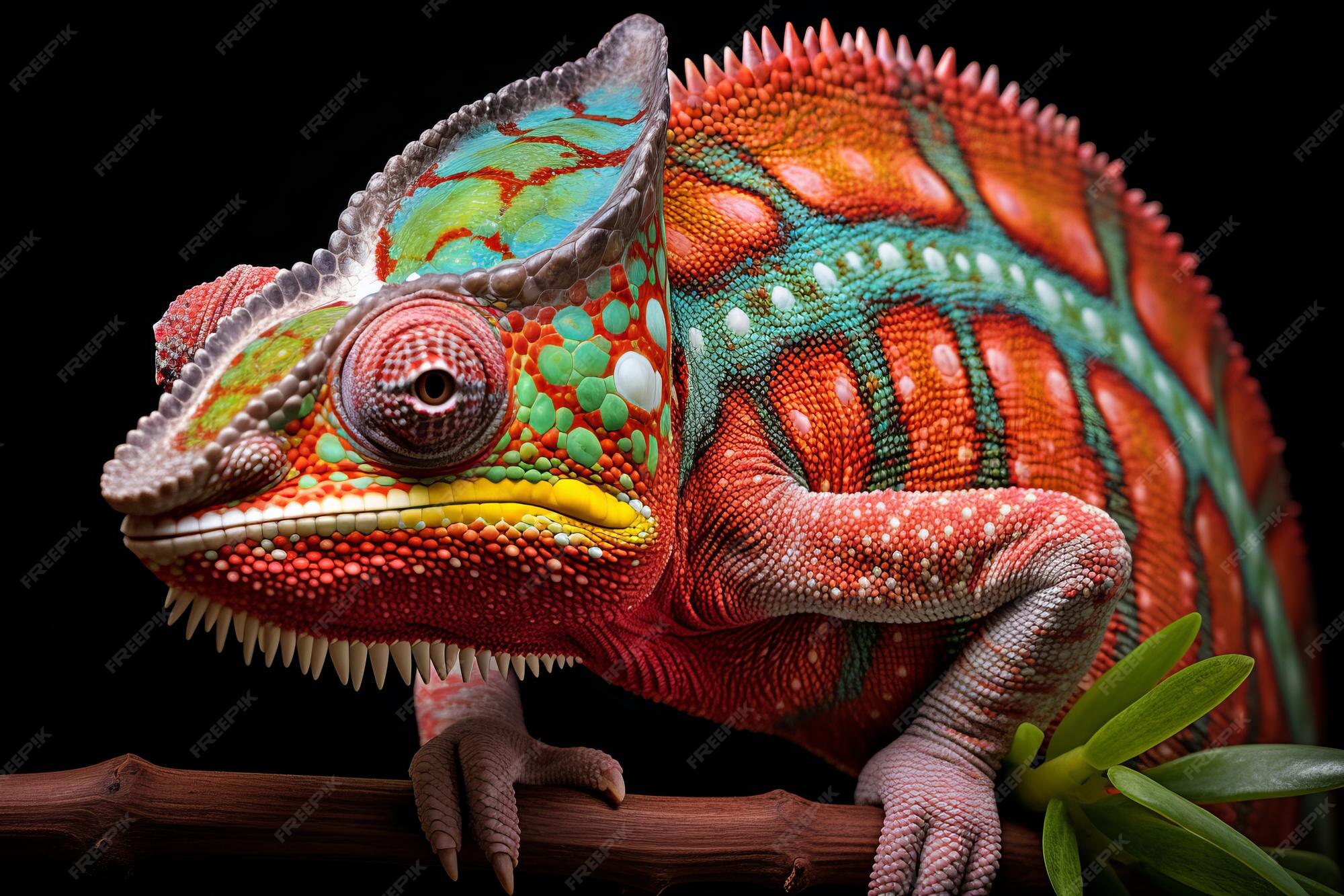 Premium AI Image | Magnificent Morph The Chameleon Spiral Tail of the