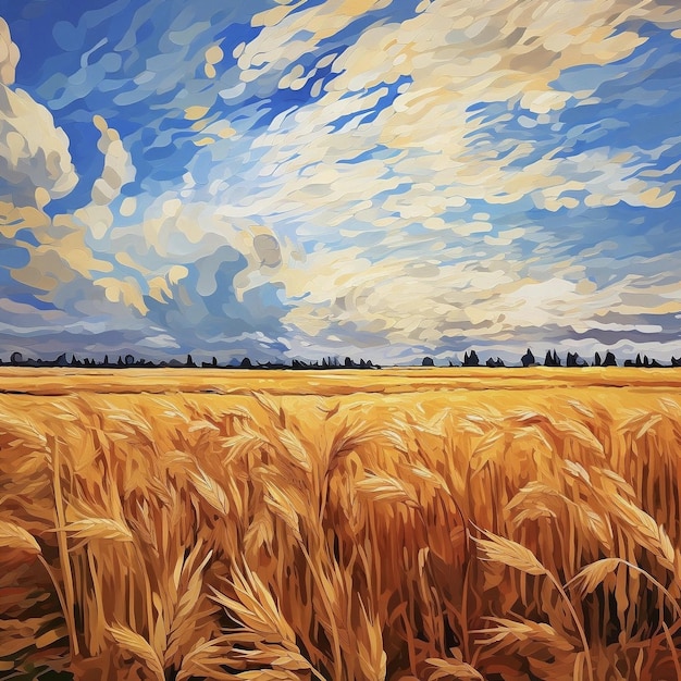 Magnificent wheat field