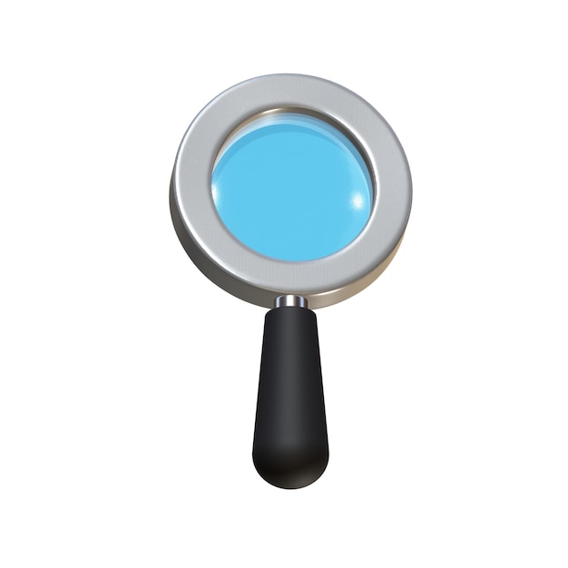 a magnifying glass is shown with a magnifying glass