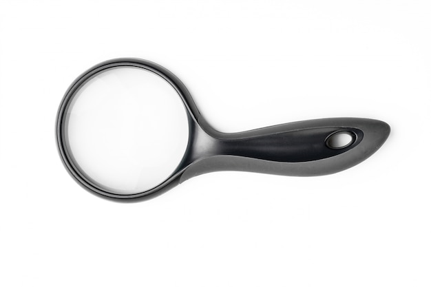 Magnifying glass isolated