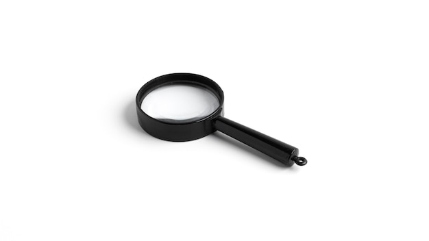 Magnifying glass isolated