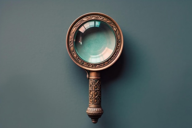 Magnifying glass isolated