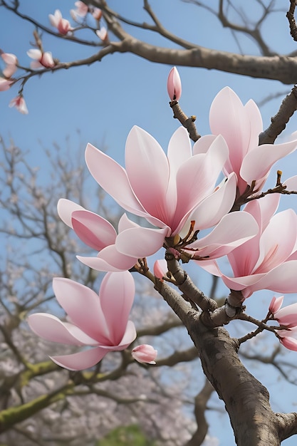 モクレンの花 AI 生成