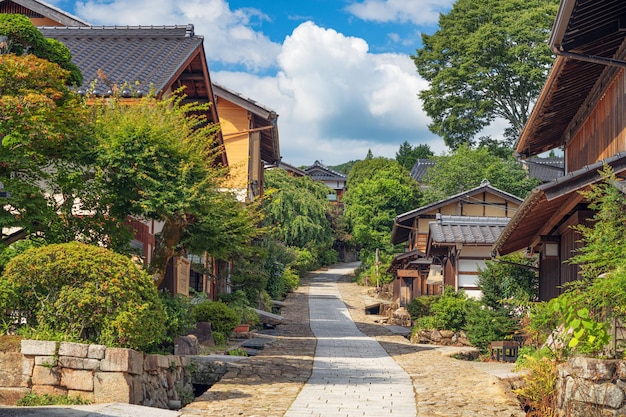 Photo magome japan along the nakasendo in the afternoon