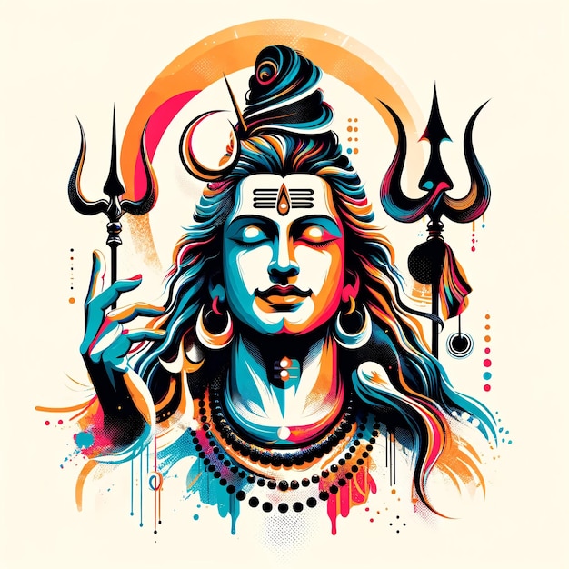 Maha Shivratri Lord Shiva Artwork Mahadev illustration