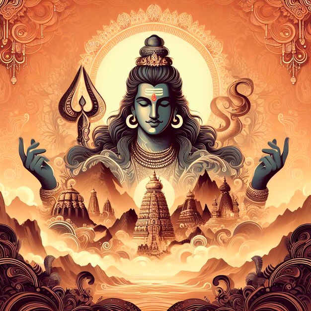 Maha Shivratri poster ontwerp