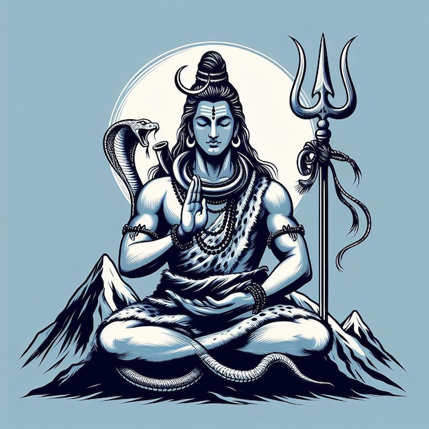 Mahadev beeld achtergrond