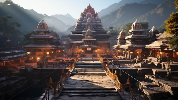 Mahakaleshwar Jyotirlinga-tempel volledig zicht in India