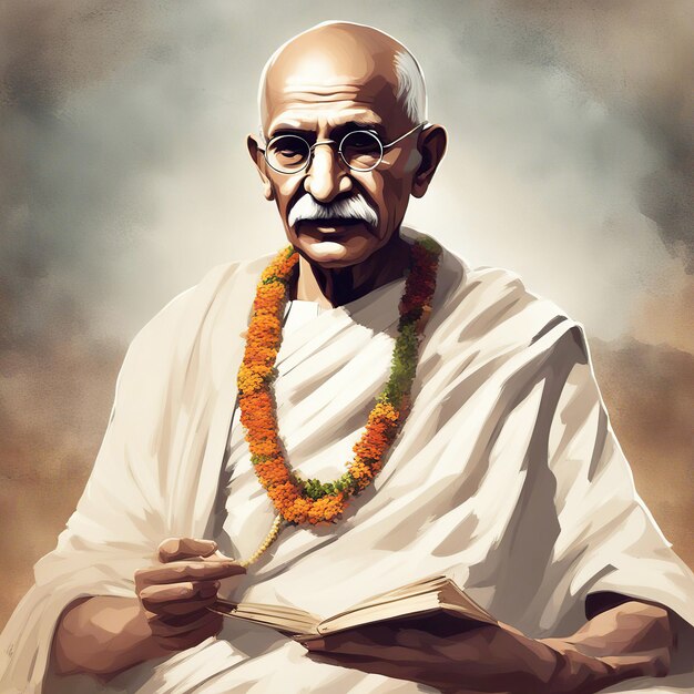 Mahatma Gandhi Digitale kunstfoto