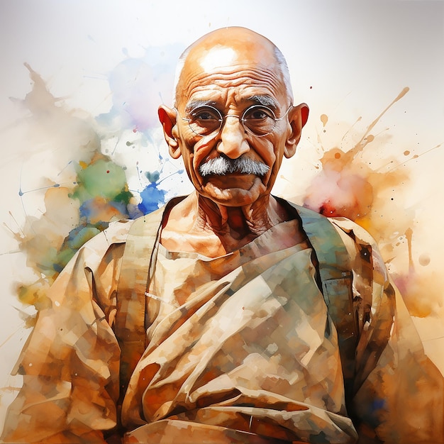 Photo mahatma gandhi indian freedom fighter 2 october