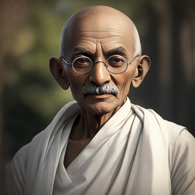 Mahatma gandhi indian freedom fighter man