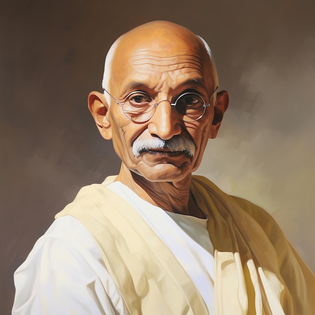 Foto mahatma gandhi indiase onafhankelijkheidsstrijder oktober