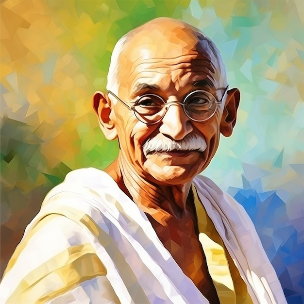 Foto mahatma gandhi indiase onafhankelijkheidsstrijder oktober