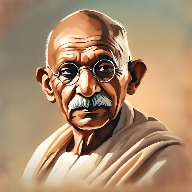 Photo mahatma gandhi portrait