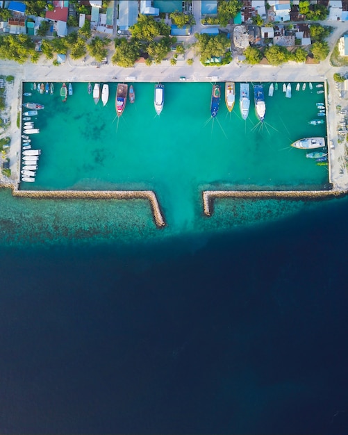 Mahibadhoo harbour