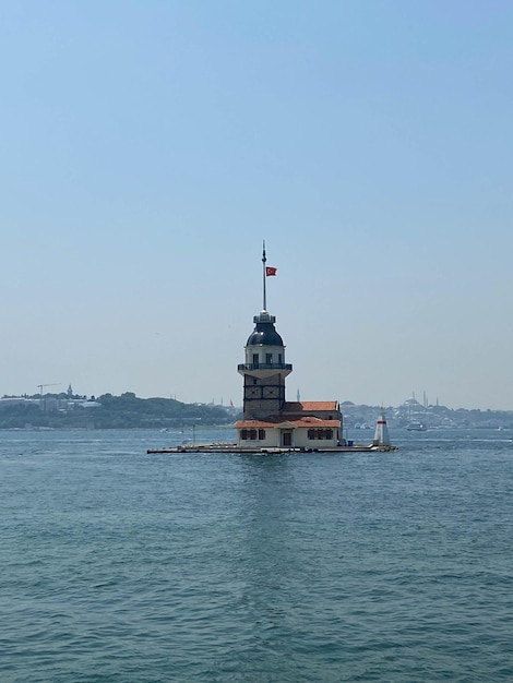 The maiden's tower, istanbul, turkey kz kulesi also known as leander's tower (tower of leandros)