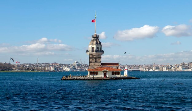 Foto maiden tower kiz kulesi istanbul turchia