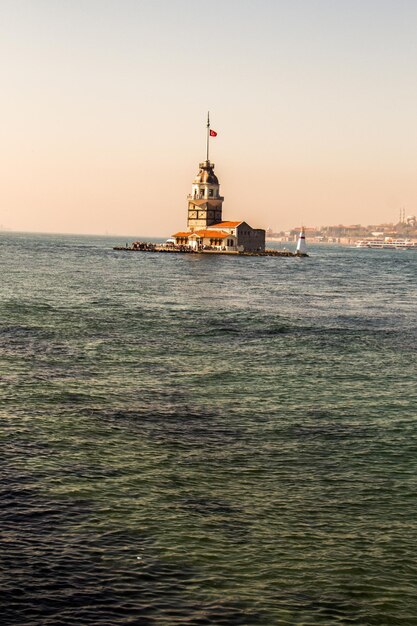 Maidens Tower located in Istanbul