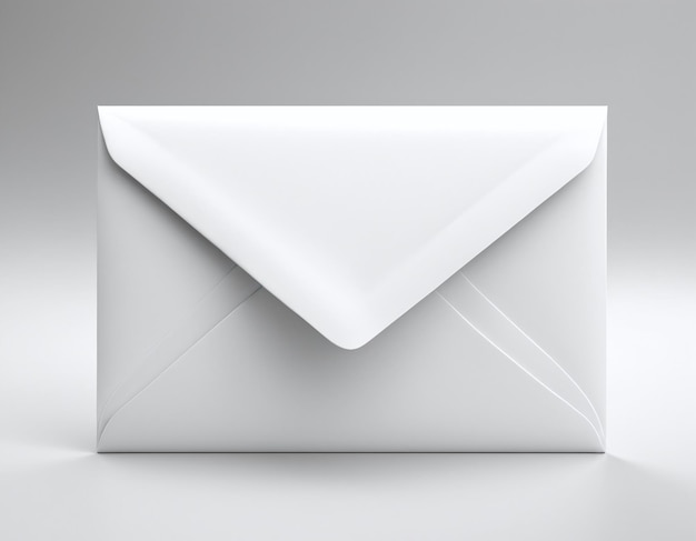 Mail envelope letter 3D rendered