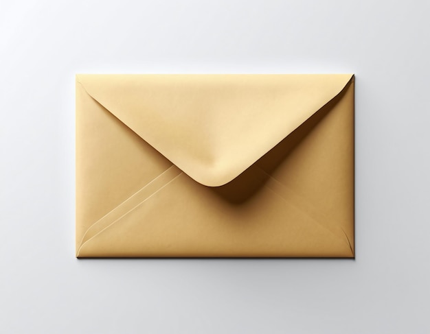 Photo mail envelope letter 3d rendered