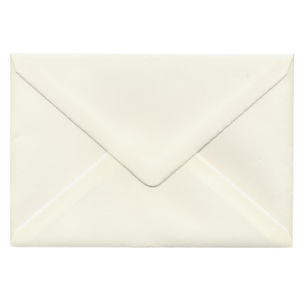 Mail letter envelope isolated over white