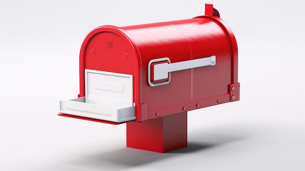 Фон почтового ящика белый 3D