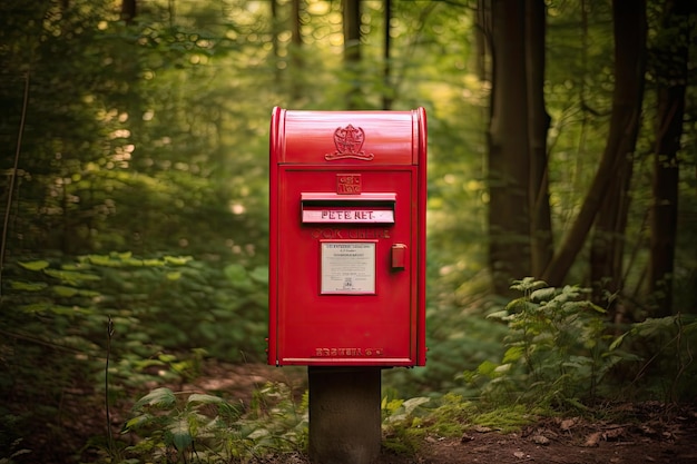 Mailbox in het Engels landschap van Cotswolds