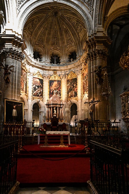 Main altar of the cathedral of guadix