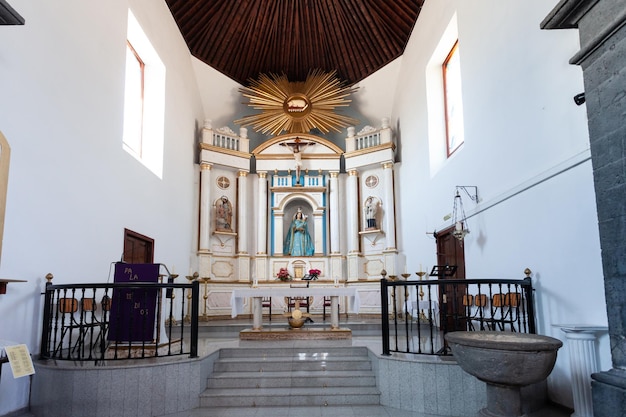 main altar of the church of Puerto del Rosario, Fuerteventura