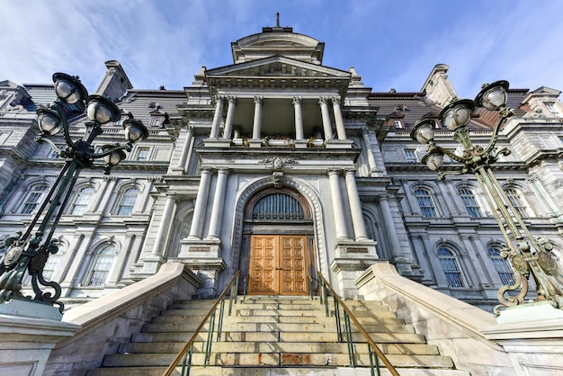 Main Building of the City Hall in Old Montreal Canada